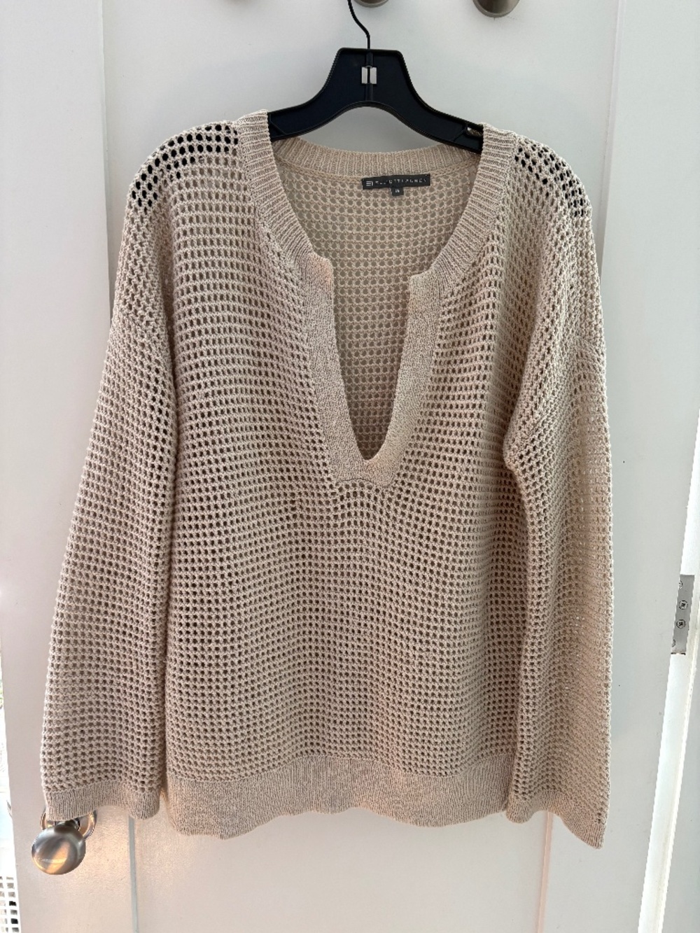 Beige knit sweater! A must have for summer!